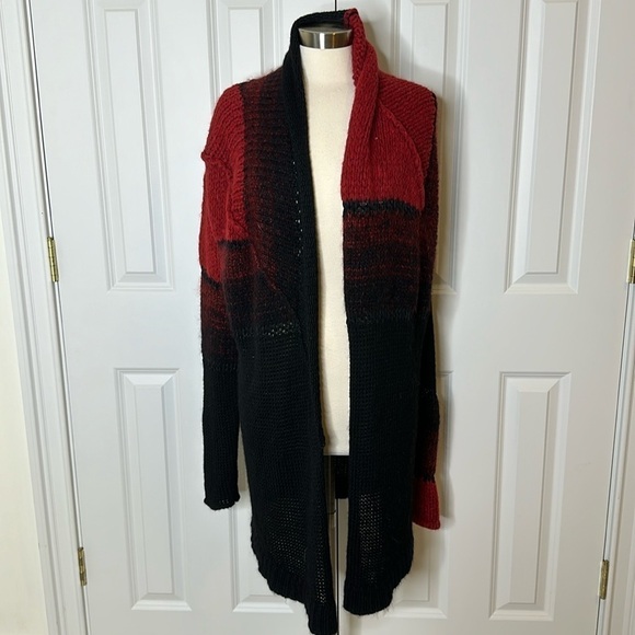 Isabel Benenato Alpaca Mohair Blend Open Cardigan Sz 42 - Picture 2 of 10